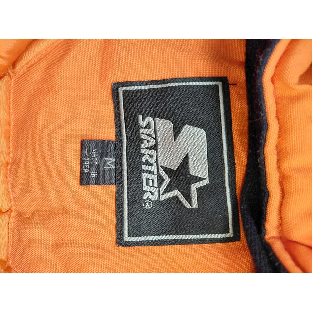Starter Denver‎ Broncos Pullover Anorak Jacket Kids Size M Orange Navy Blue
